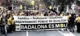Des de diversos municipis es van organitzar blocs per a la manifestació   BADALONA ES MOU